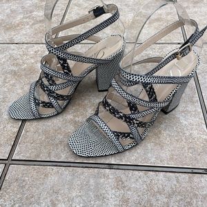 Delman Strappy Heeled Sandals